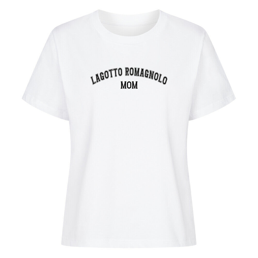 Premium Damen-Shirt "Lagotto - MOM" Weiß – hunde-shirt.de