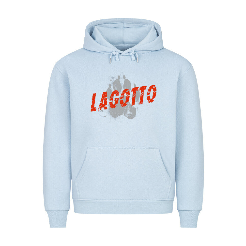 Premium Hoodie "Lagotto - PAW" Babyblau – hunde-shirt.de