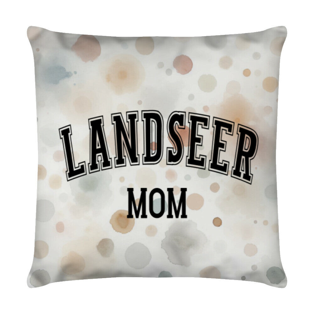 Kissen "Landseer - MOM" Weiß – hunde-shirt.de