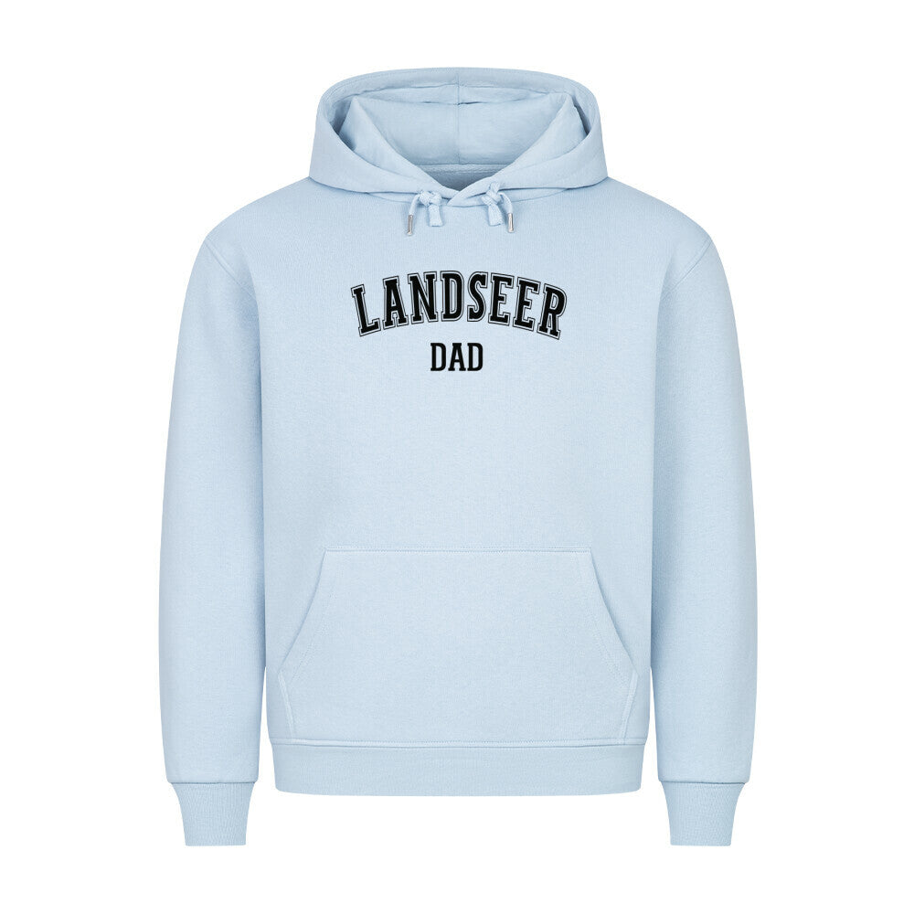 Premium Hoodie "Landseer - DAD" Babyblau – hunde-shirt.de