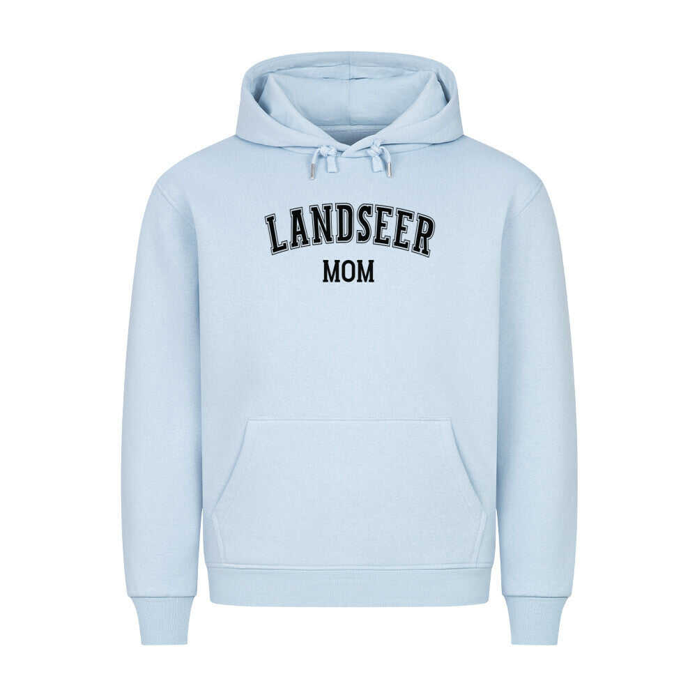 Premium Hoodie "Landseer - MOM" Babyblau – hunde-shirt.de
