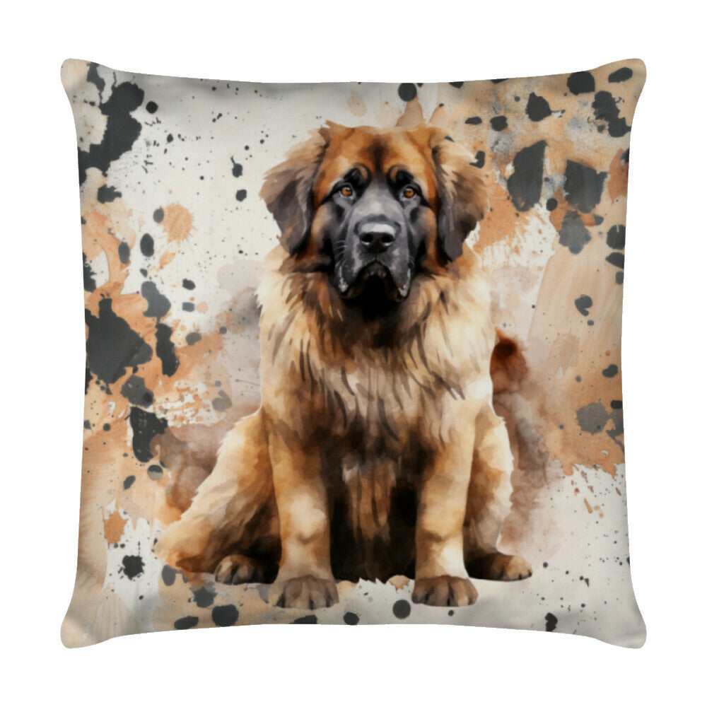 Kissen "Leonberger - Stolz" Weiß – hunde-shirt.de