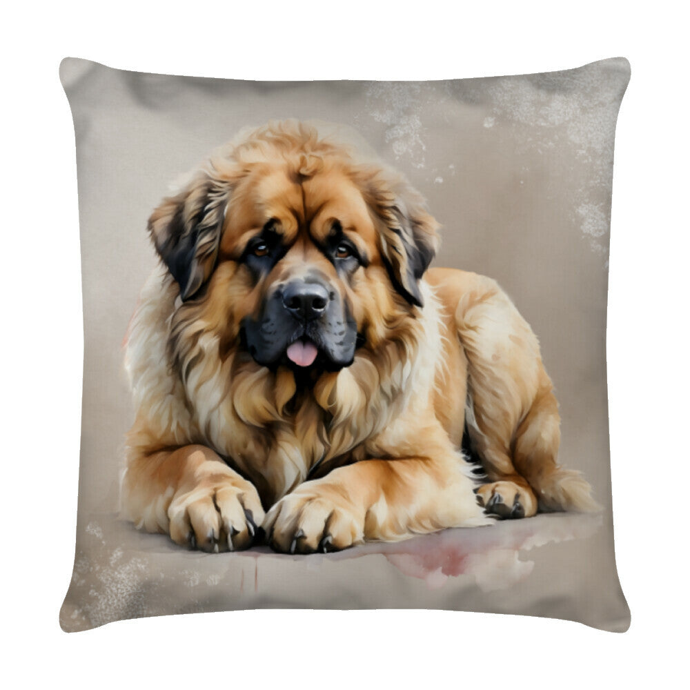 Kissen "Leonberger - Relax" Weiß – hunde-shirt.de