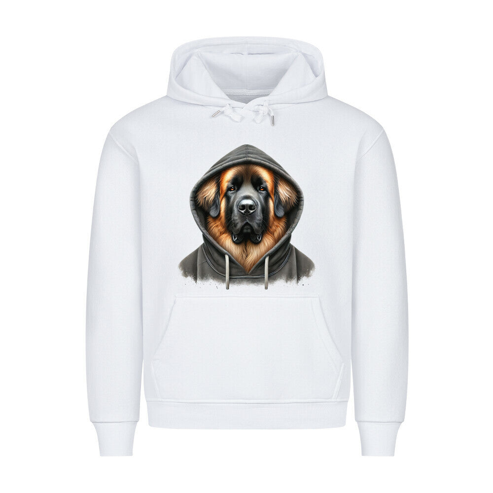 Premium Hoodie "Leonberger - Hooded" Weiß – hunde-shirt.de