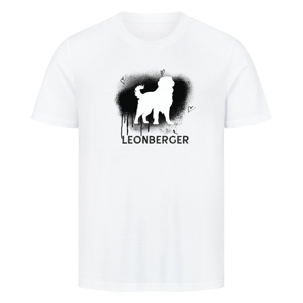 Premium T-Shirt "Leonberger - Brush" Weiß – hunde-shirt.de