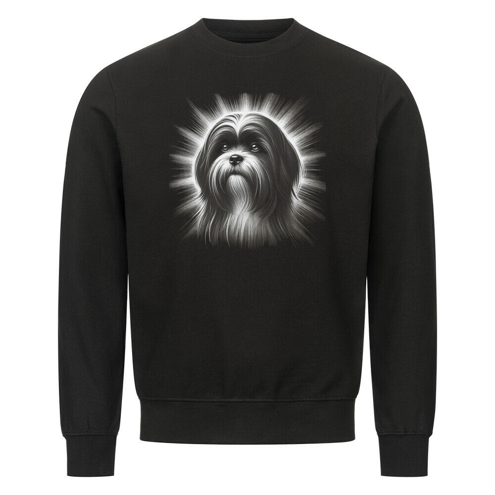 Premium Sweatshirt "Lhasa Apso - Shine" Schwarz – hunde-shirt.de