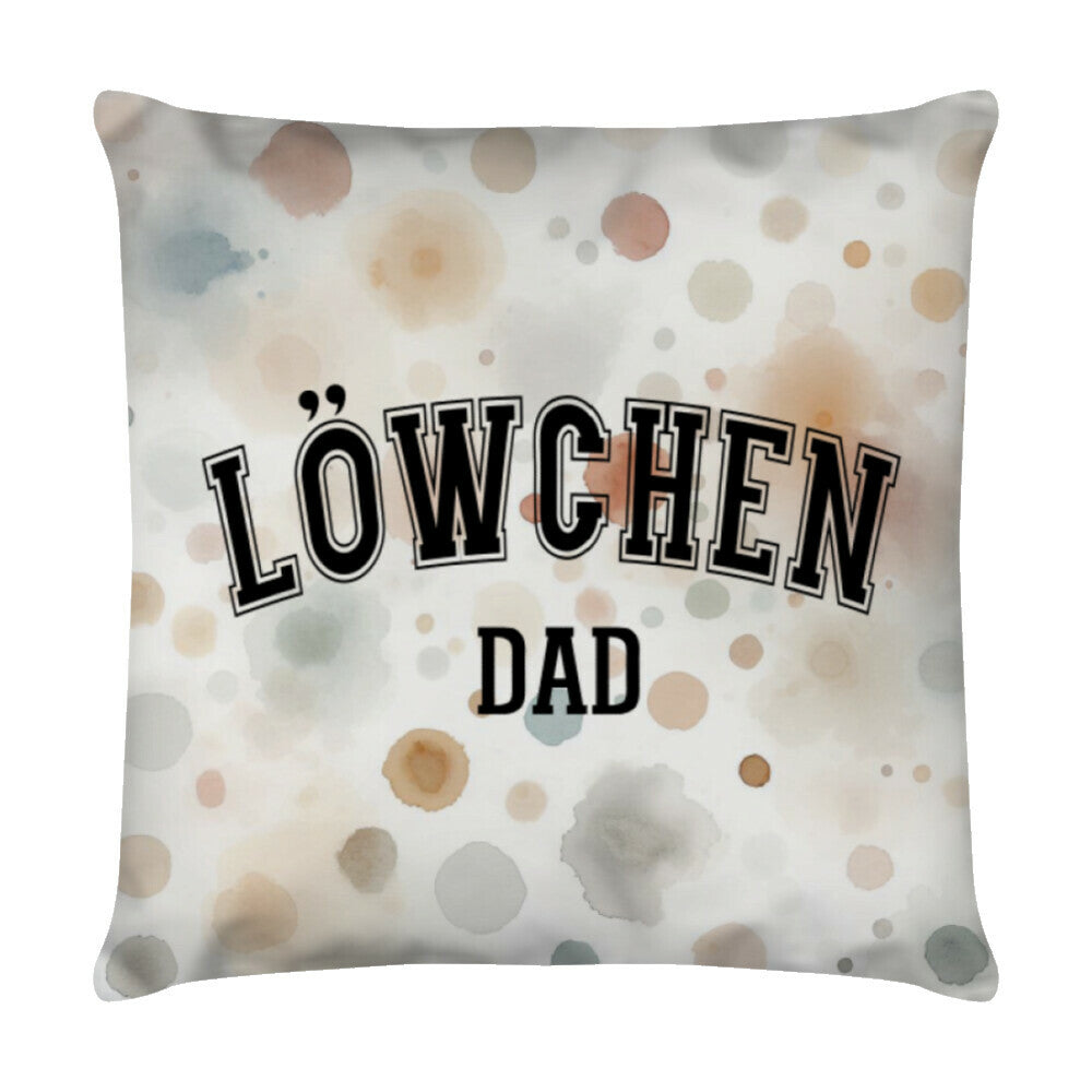 Kissen "Löwchen - DAD" Weiß – hunde-shirt.de