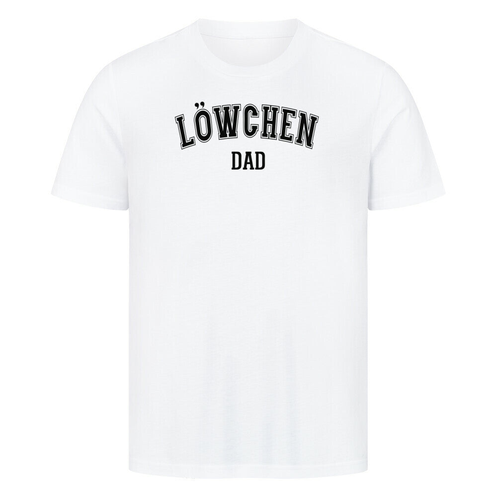 Premium T-Shirt "Löwchen - DAD" Weiß – hunde-shirt.de