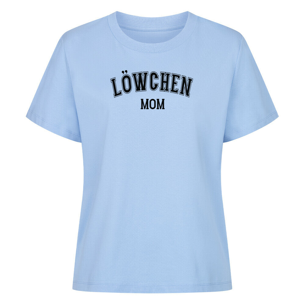 Premium Damen-Shirt "Löwchen - MOM" Sky Blue – hunde-shirt.de
