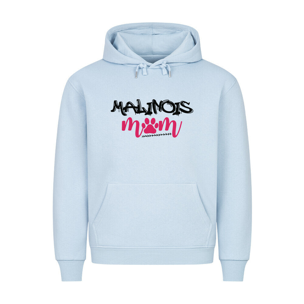 Premium Hoodie "Malinois - Mom" Babyblau – hunde-shirt.de