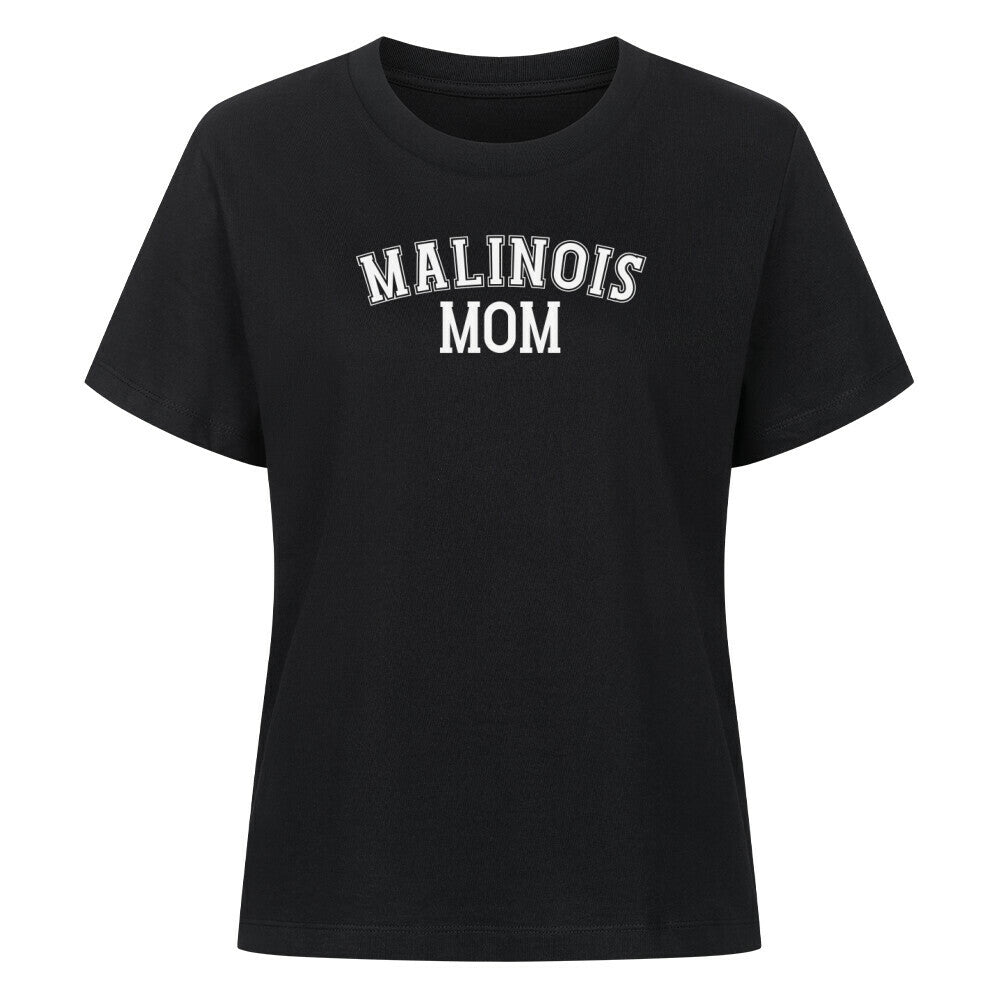 Premium Damen-Shirt "Malinois - MOM" Schwarz – hunde-shirt.de