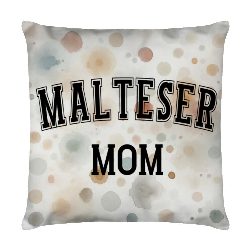 Kissen "Malteser - MOM" Weiß – hunde-shirt.de
