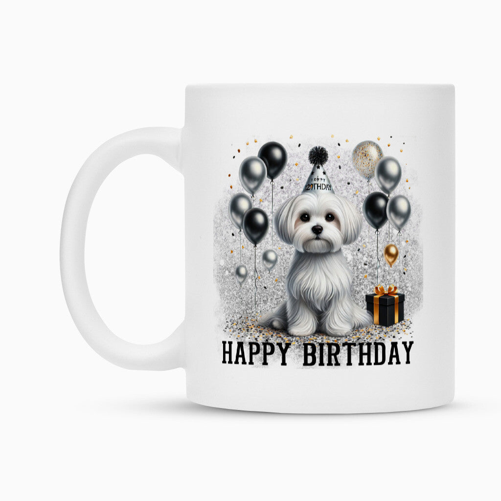 Tasse "Malteser - Happy Birthday II" – hunde-shirt.de