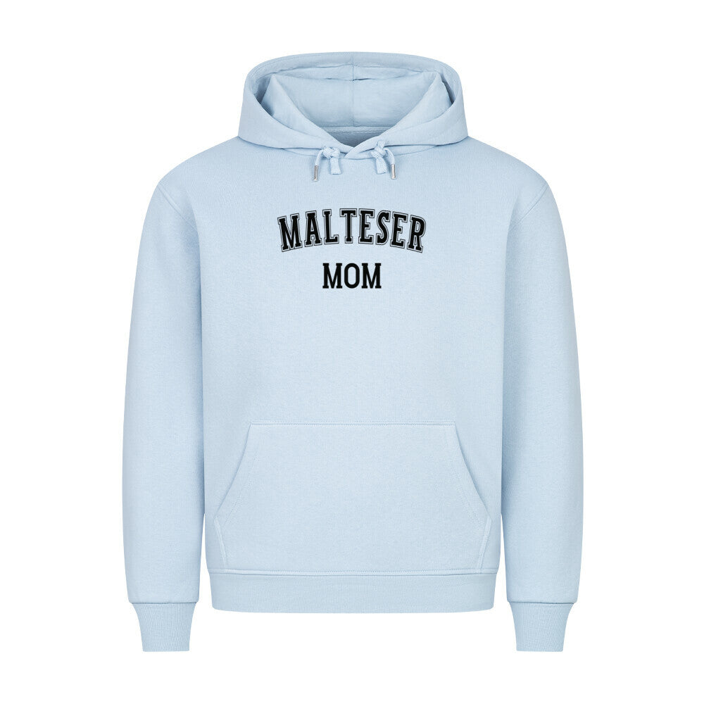 Premium Hoodie "Malteser - MOM" Babyblau – hunde-shirt.de
