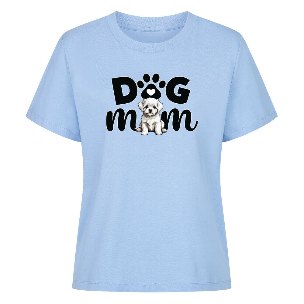 Premium Damen-Shirt "Malteser - Mom" Sky Blue – hunde-shirt.de