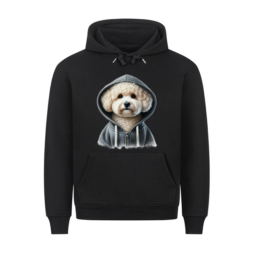 Premium Hoodie "Maltipoo - Hooded" Schwarz – hunde-shirt.de