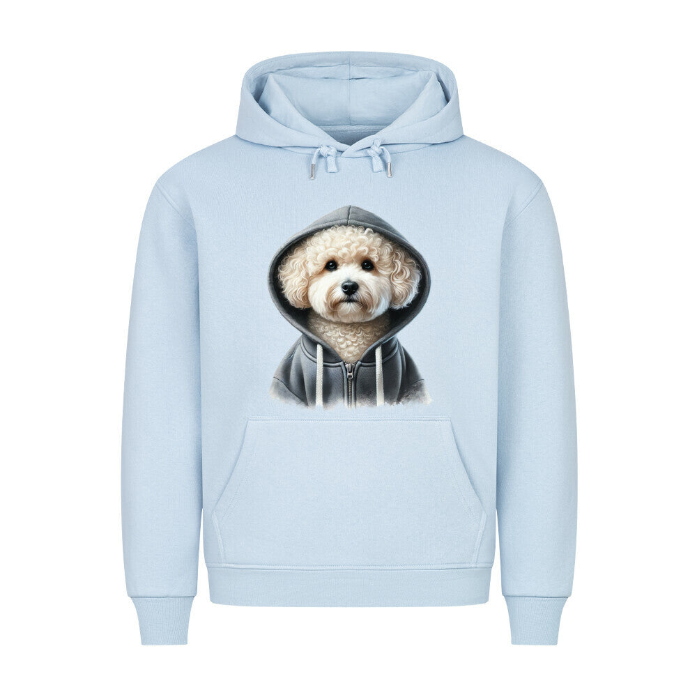 Premium Hoodie "Maltipoo - Hooded" Babyblau – hunde-shirt.de