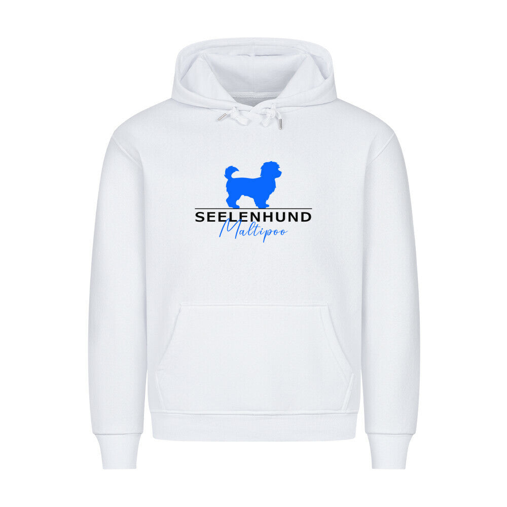 Premium Hoodie "Maltipoo - Seelenhund" Weiß – hunde-shirt.de