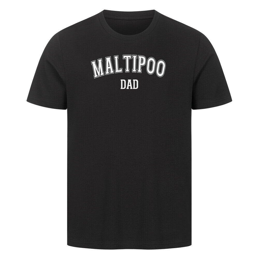 Premium T-Shirt "Maltipoo - DAD" Schwarz – hunde-shirt.de