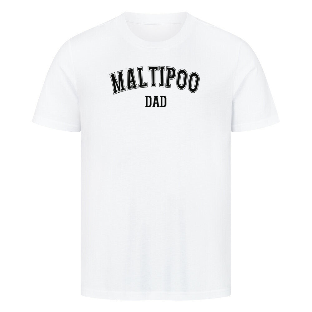 Premium T-Shirt "Maltipoo - DAD" Weiß – hunde-shirt.de