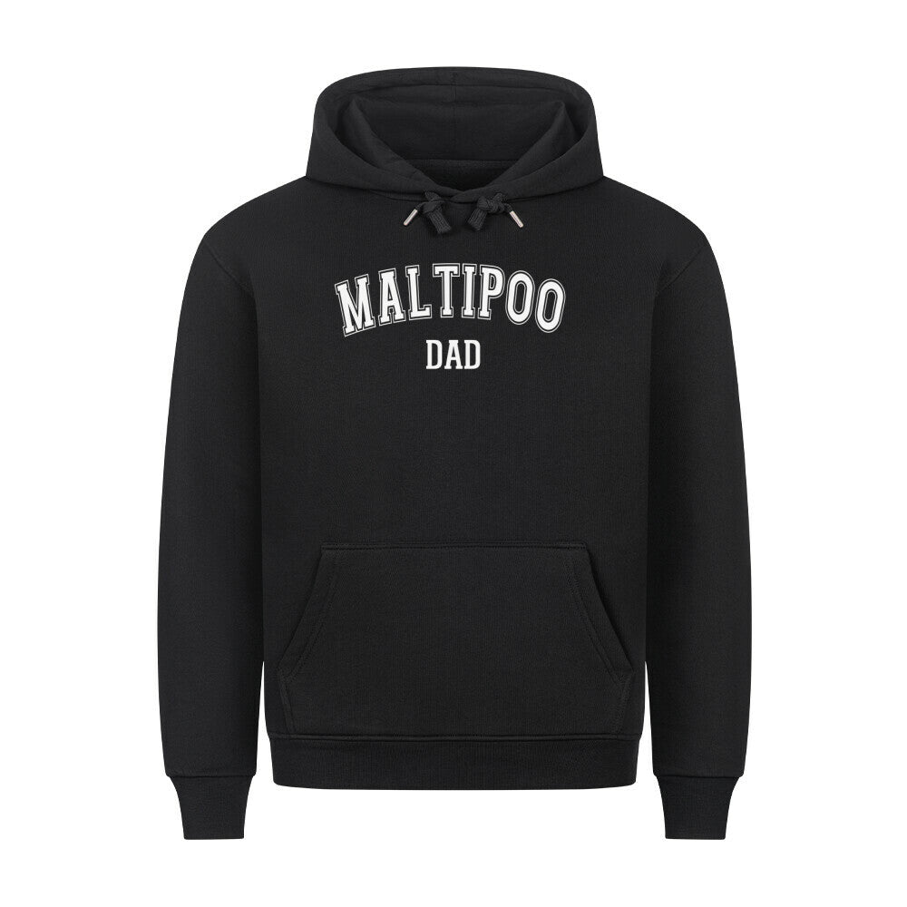 Premium Hoodie "Maltipoo - DAD" Schwarz – hunde-shirt.de