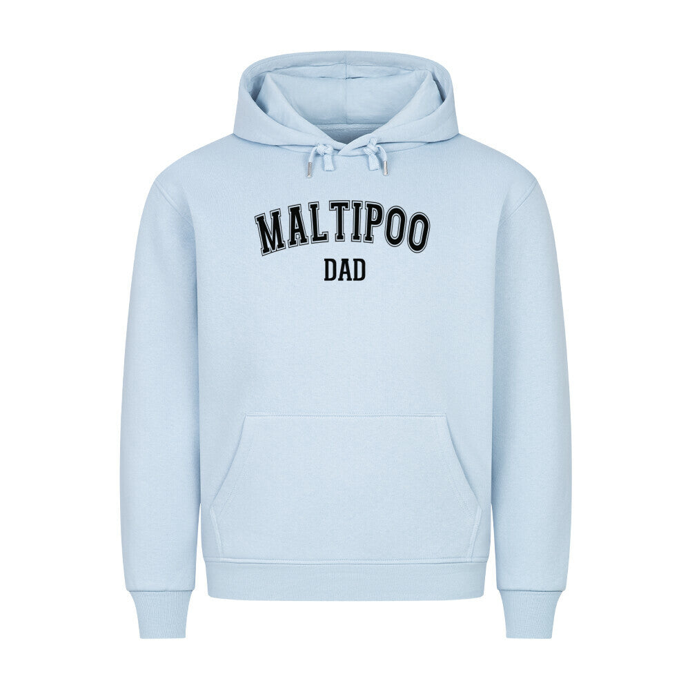 Premium Hoodie "Maltipoo - DAD" Babyblau – hunde-shirt.de