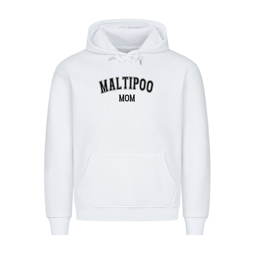 Premium Hoodie "Maltipoo - MOM" Weiß – hunde-shirt.de