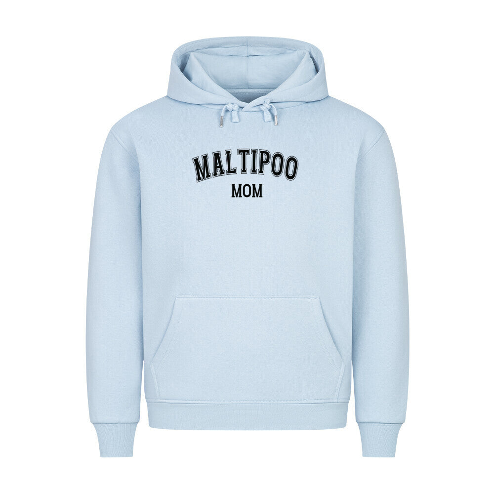 Premium Hoodie "Maltipoo - MOM" Babyblau – hunde-shirt.de