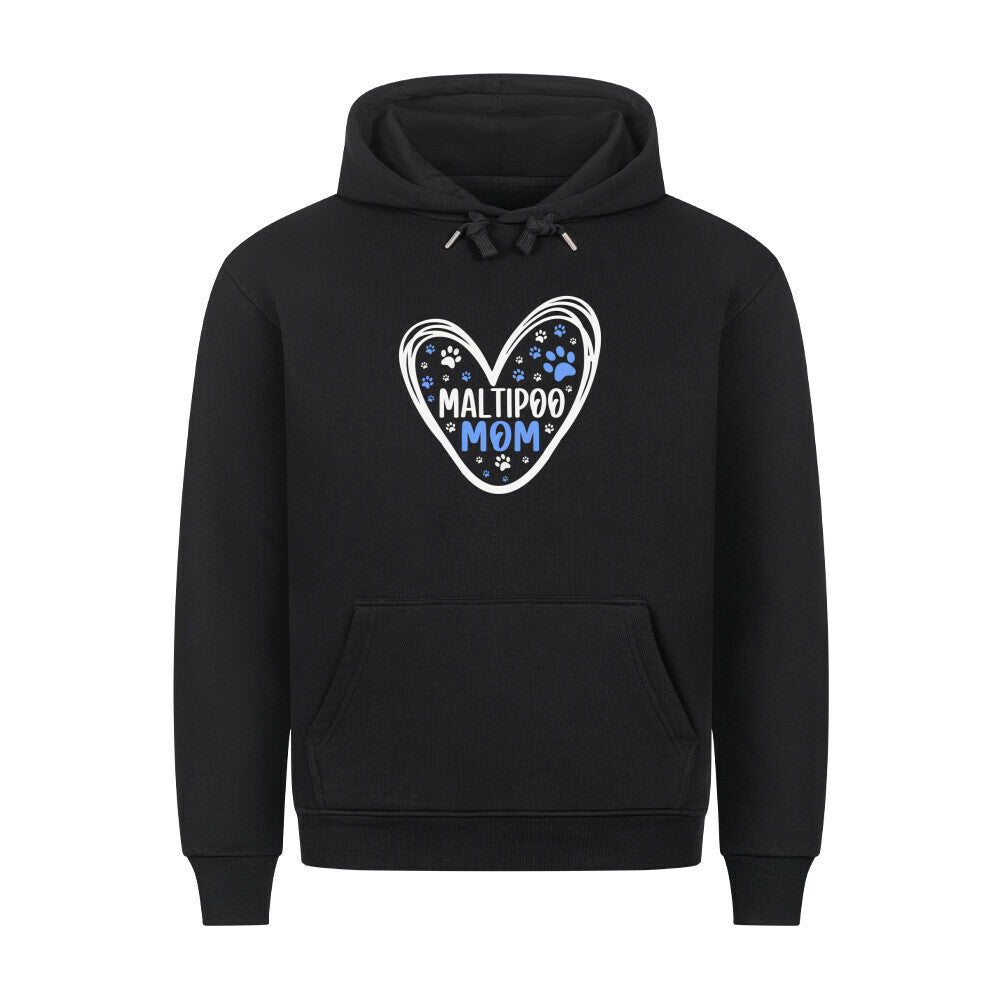 Premium Hoodie "Maltipoo - Mom" Schwarz – hunde-shirt.de