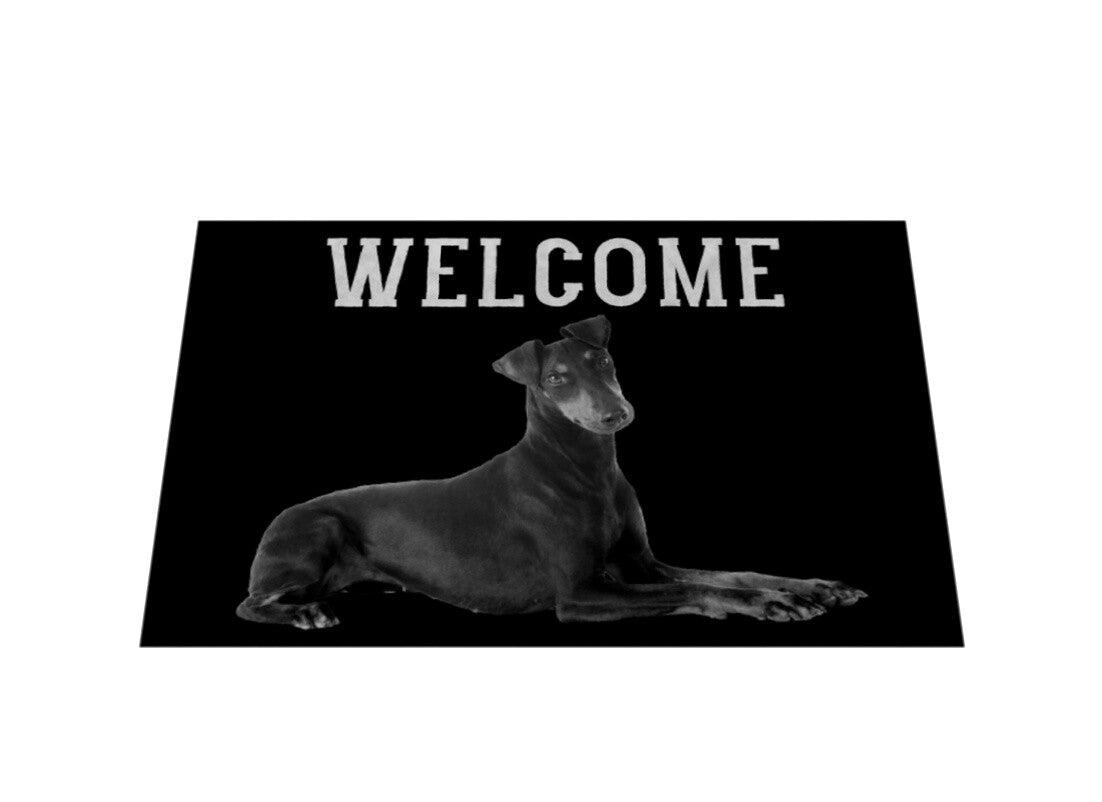 Fußmatte "Manchester Terrier - WELCOME" – hunde-shirt.de