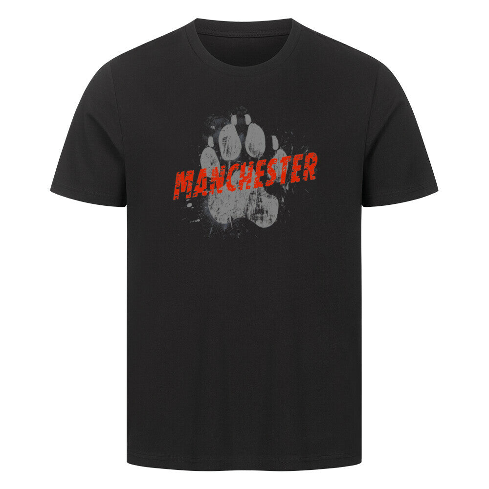Premium T-Shirt "Manchester Terrier - PAW" Schwarz – hunde-shirt.de