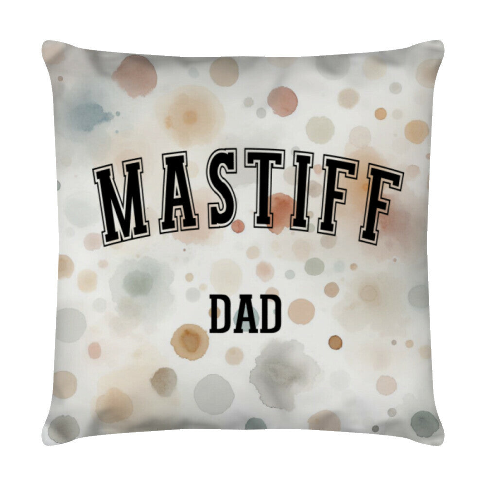 Kissen "Mastiff - DAD" Weiß – hunde-shirt.de