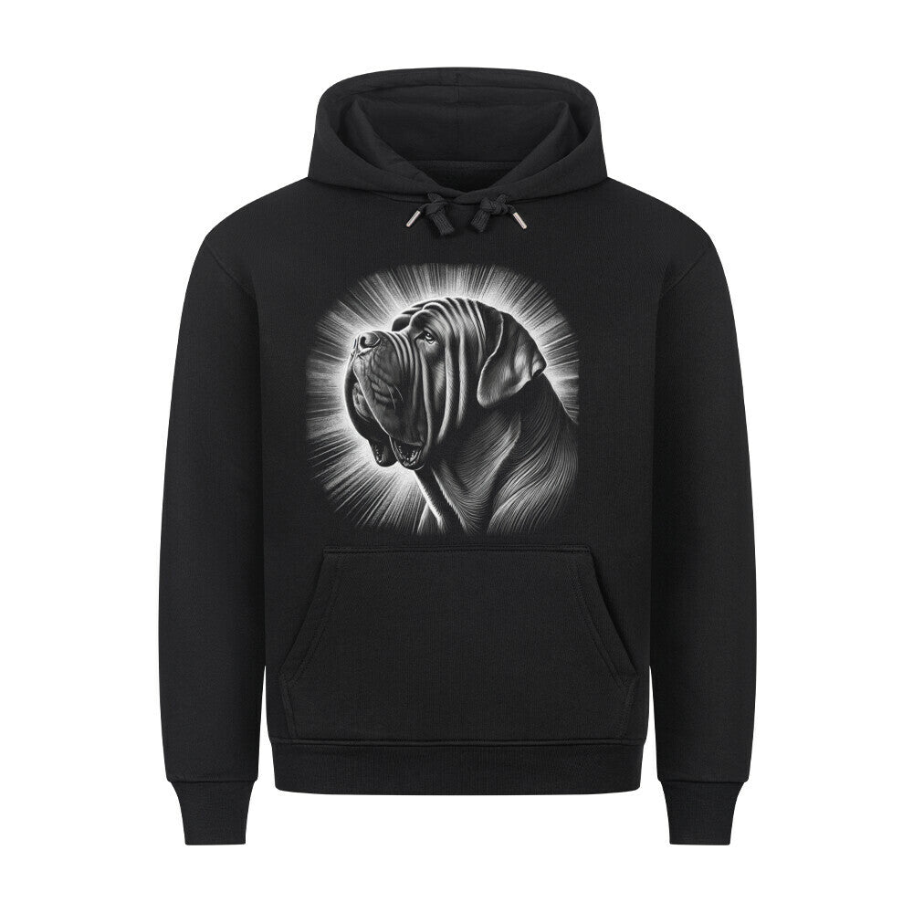 Premium Hoodie "Mastino - Shine" Schwarz – hunde-shirt.de
