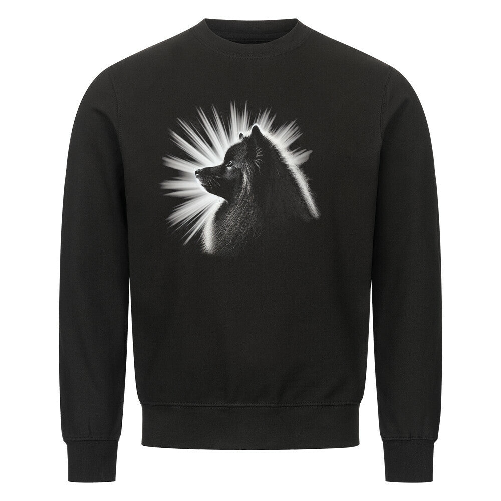 Premium Sweatshirt "Mittelspitz - Shine" Schwarz – hunde-shirt.de