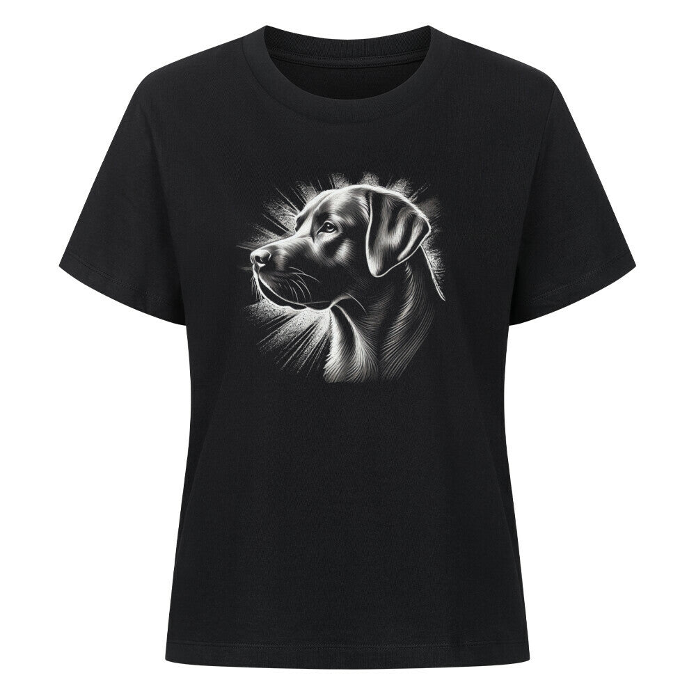 Premium Damen-Shirt "Labrador - Shine" Schwarz – hunde-shirt.de