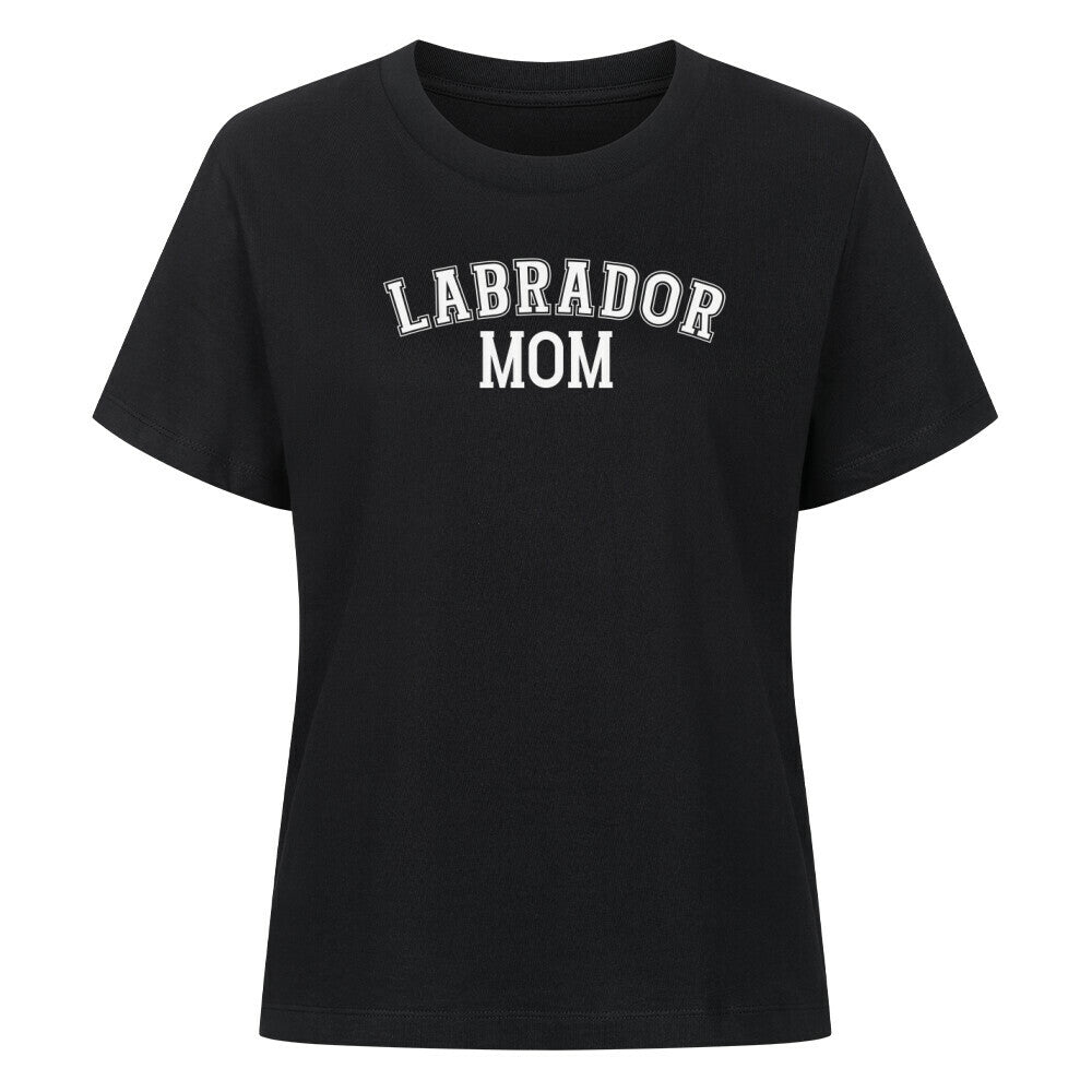 Premium Damen-Shirt "Labrador - MOM" Schwarz – hunde-shirt.de