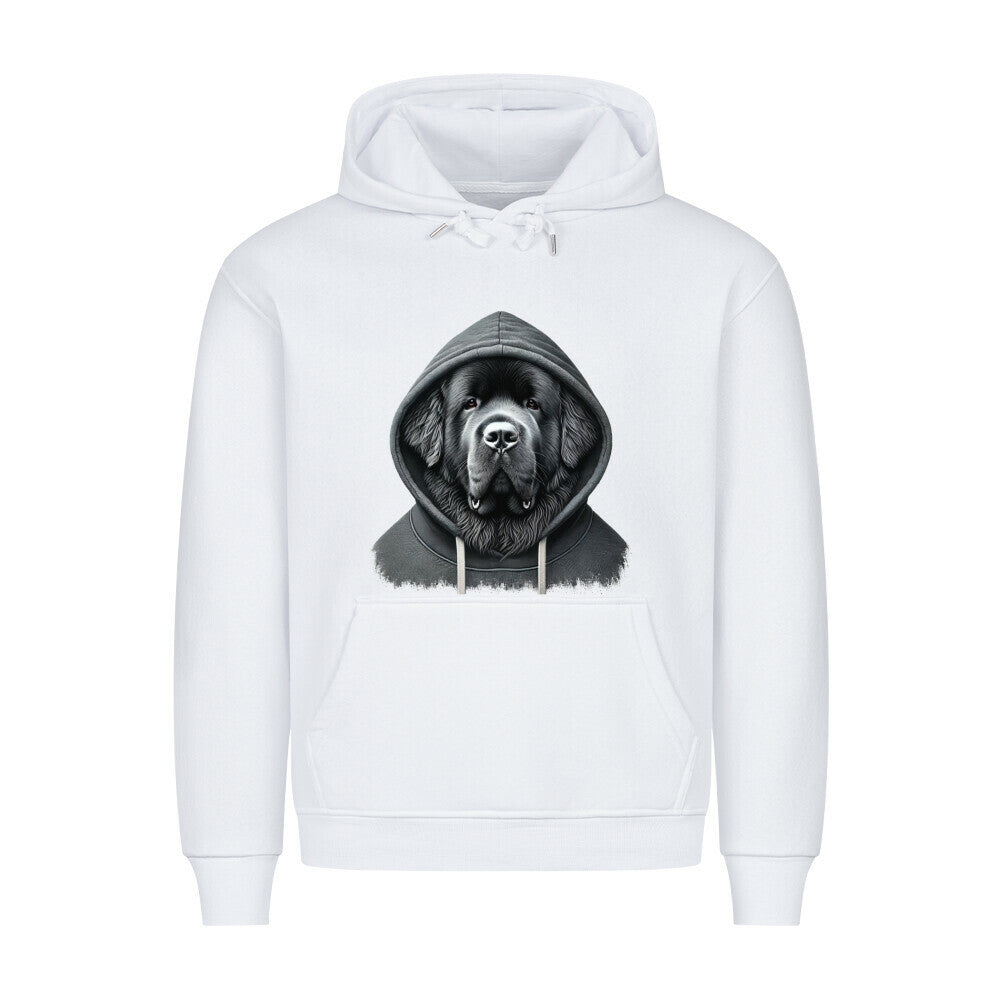 Premium Hoodie "Neufundländer - Hooded" Weiß – hunde-shirt.de
