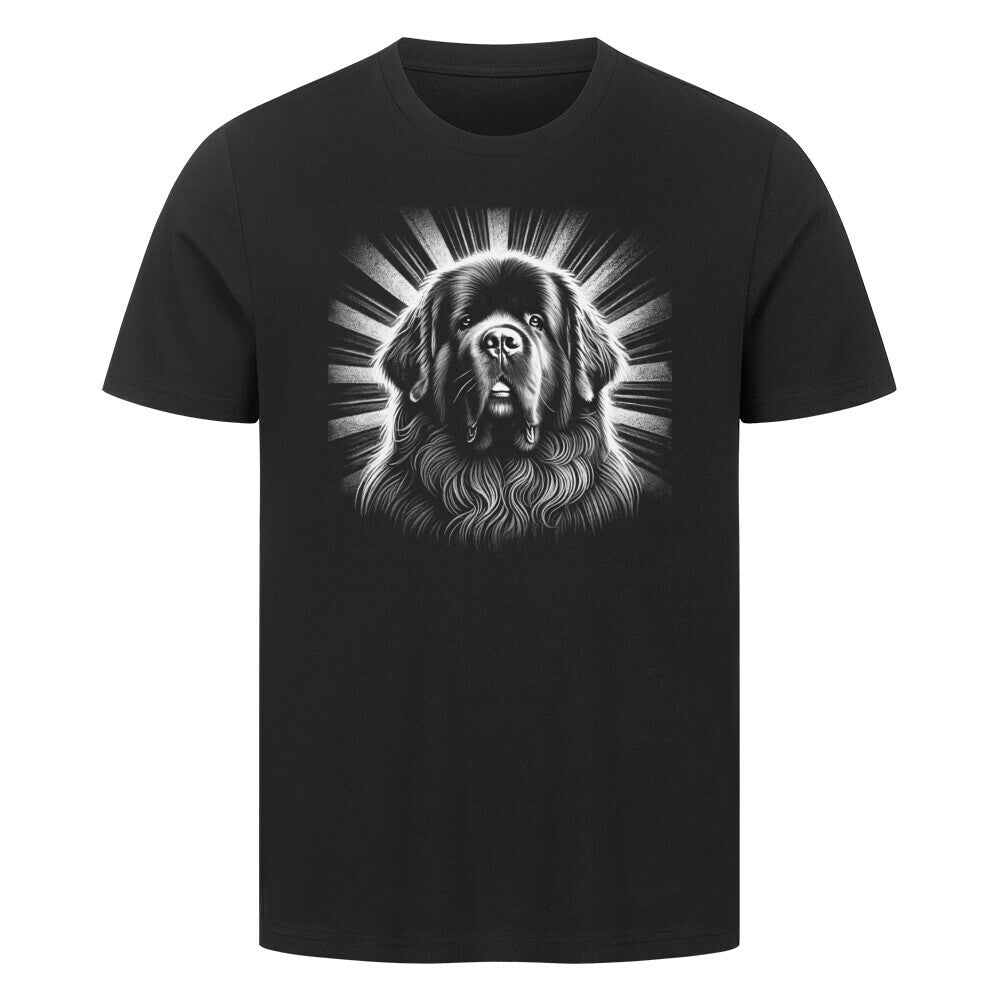 Premium T-Shirt "Neufundländer - Shine" Schwarz – hunde-shirt.de