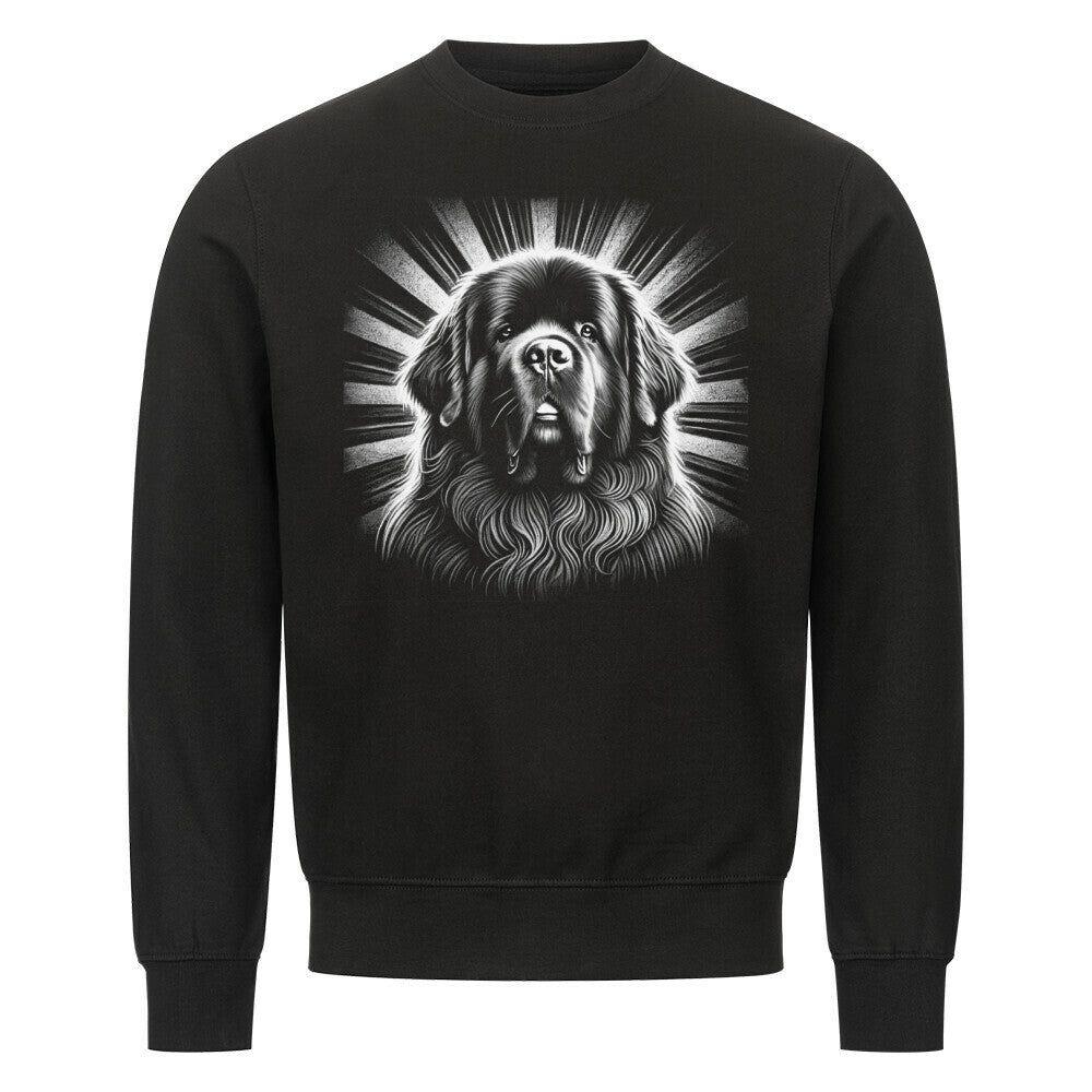 Premium Sweatshirt "Neufundländer - Shine" Schwarz – hunde-shirt.de