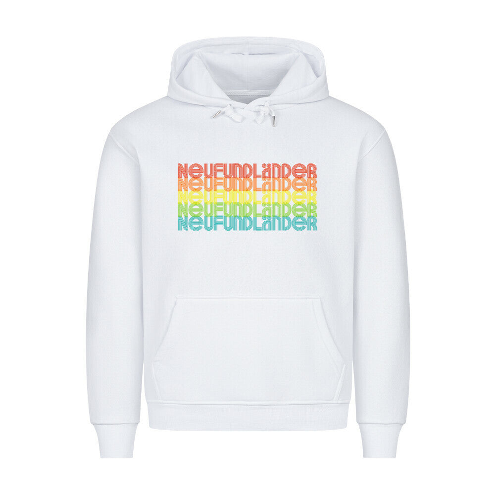 Premium Hoodie "Neufundländer - RETRO" Weiß – hunde-shirt.de