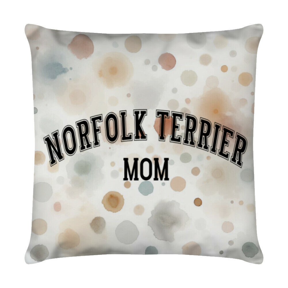 Kissen "Norfolk - MOM" Weiß – hunde-shirt.de