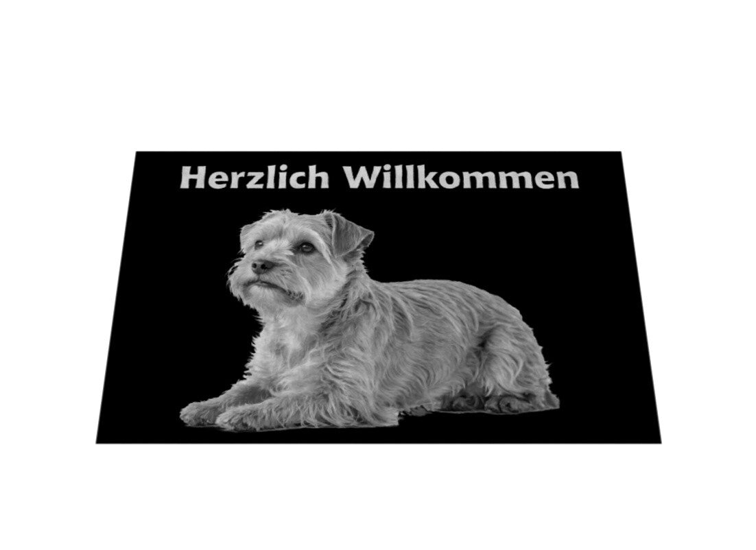 Fußmatte "Norfolk - Herzlich Willkommen" – hunde-shirt.de