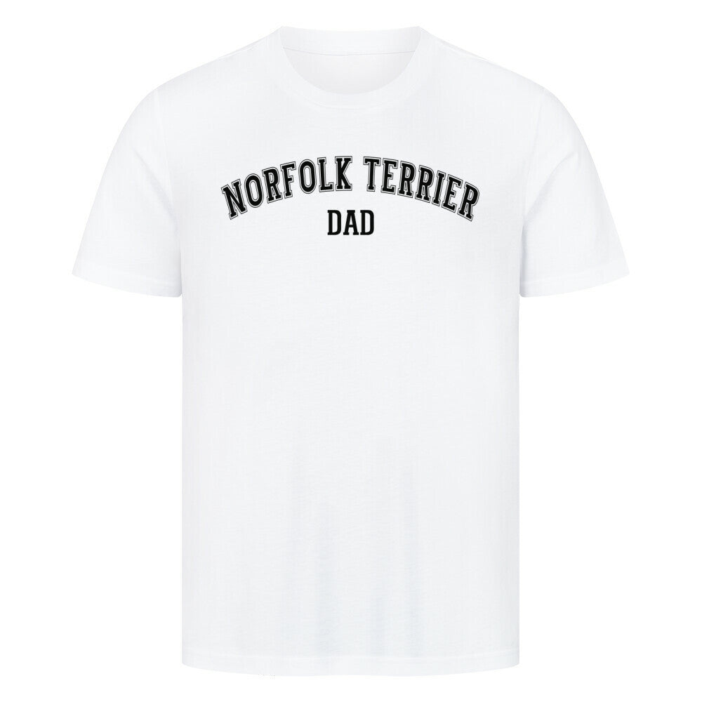 Premium T-Shirt "Norfolk - DAD" Weiß – hunde-shirt.de