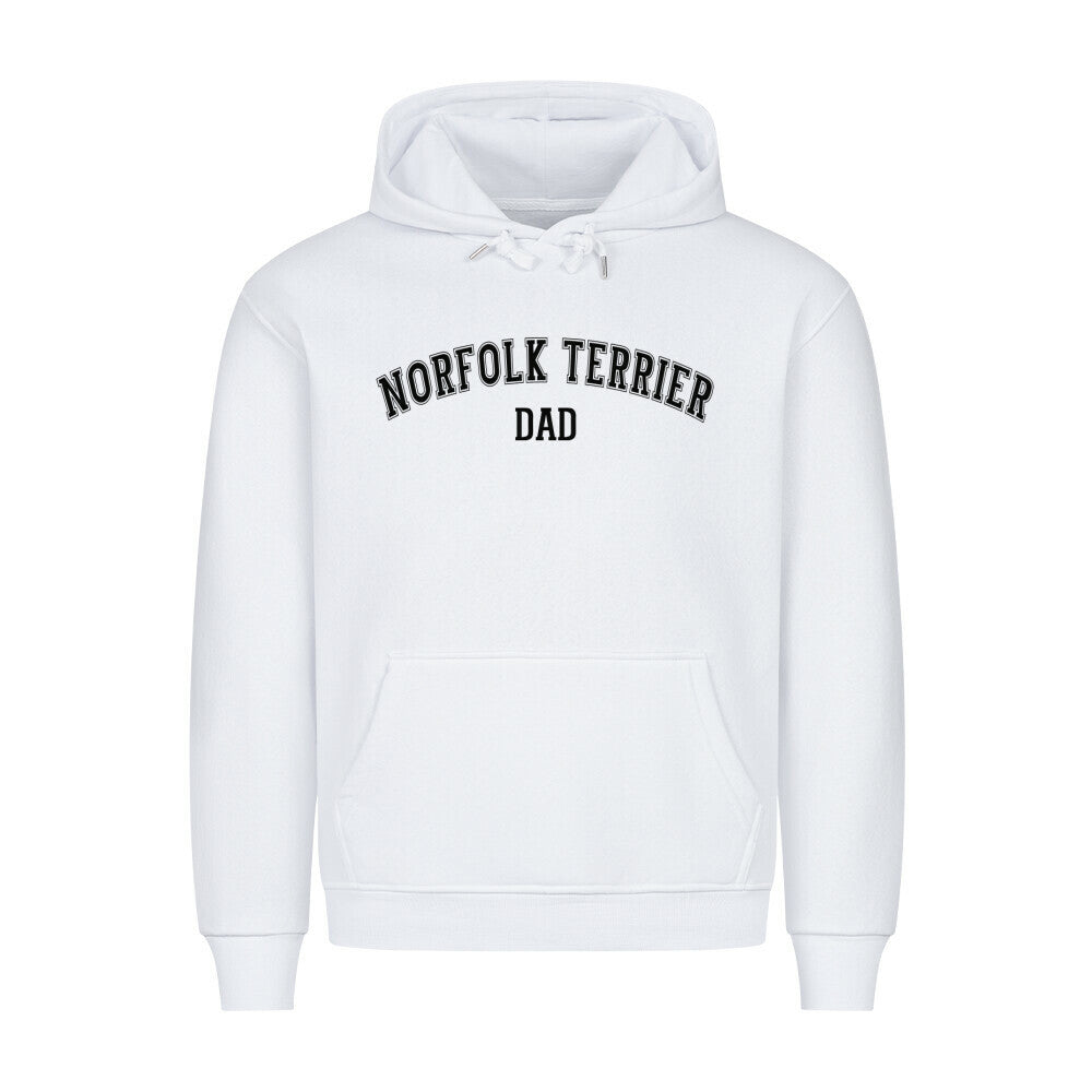 Premium Hoodie "Norfolk - DAD" Weiß – hunde-shirt.de
