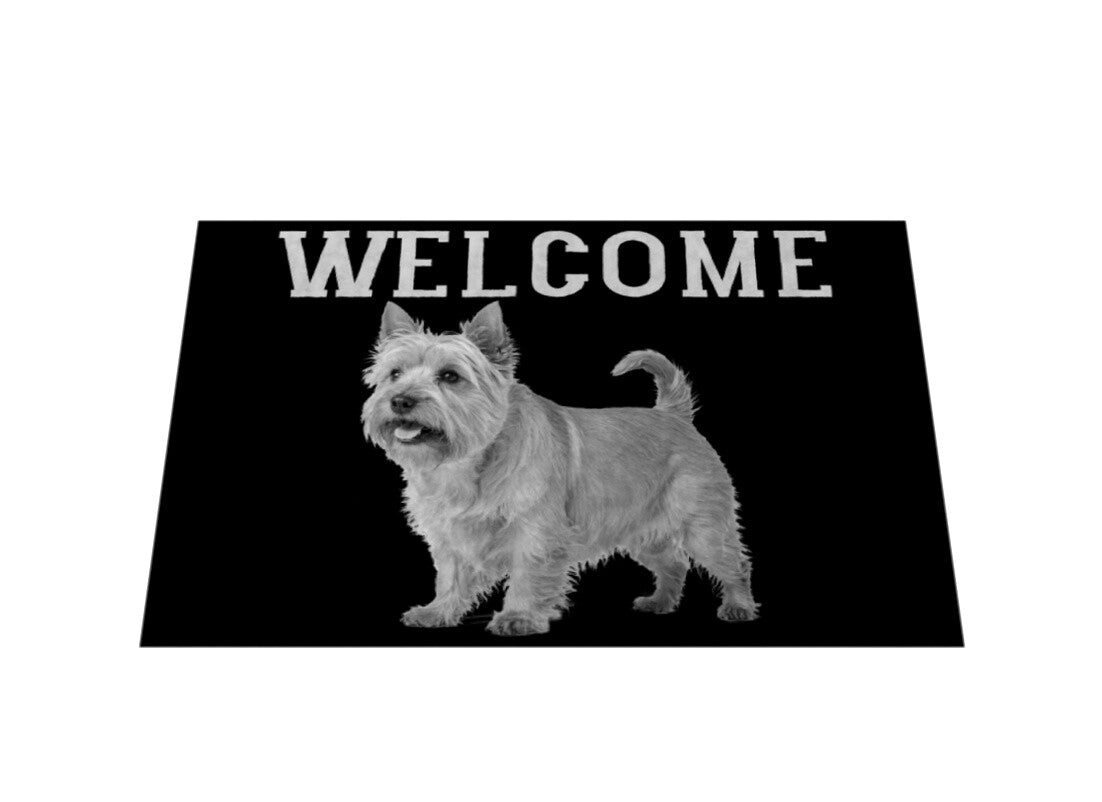 Fußmatte "Norwich Terrier - WELCOME" – hunde-shirt.de