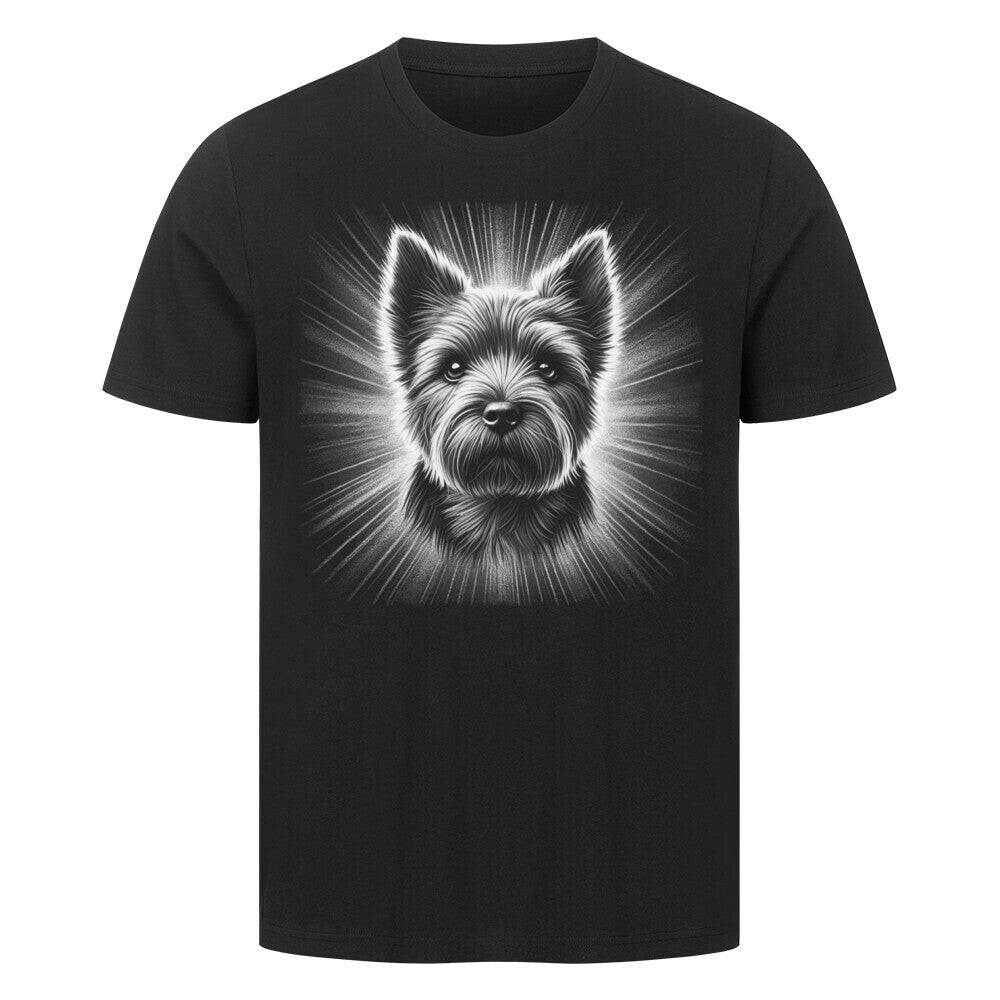 Premium T-Shirt "Norwich Terrier - Bright" Schwarz – hunde-shirt.de