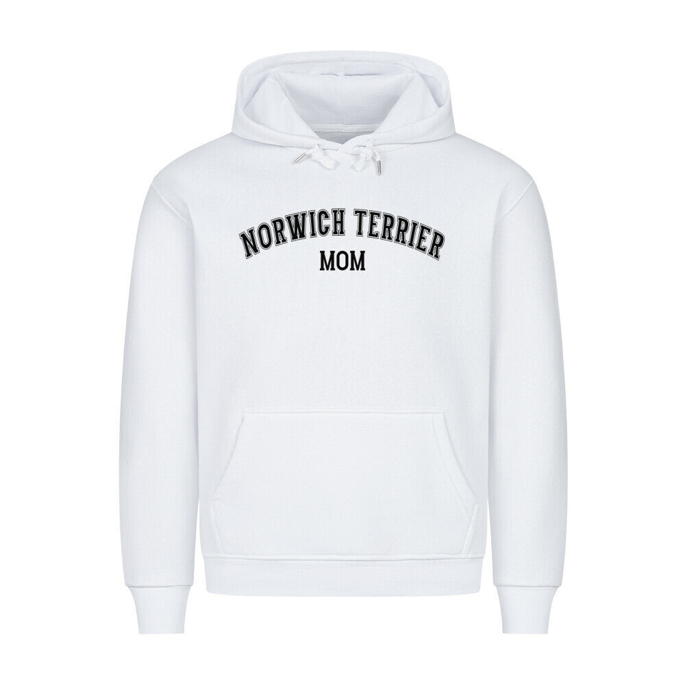 Premium Hoodie "Norwich Terrier - MOM" Weiß – hunde-shirt.de