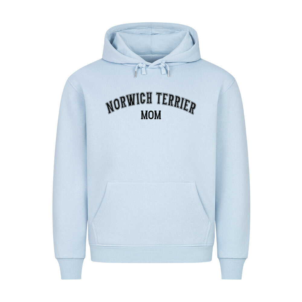 Premium Hoodie "Norwich Terrier - MOM" Babyblau – hunde-shirt.de