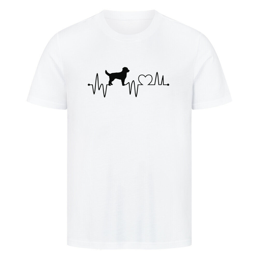 Premium T-Shirt "Nova Scotia - Heartbeat" Weiß – hunde-shirt.de