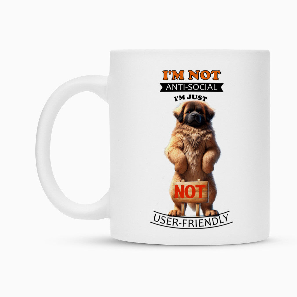 Tasse "Leonberger - Anti-Social" – hunde-shirt.de